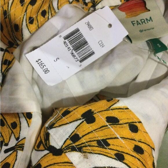 FARM RIO Spotted Bananas Cross-Back Mini Sress - Picture 9 of 11